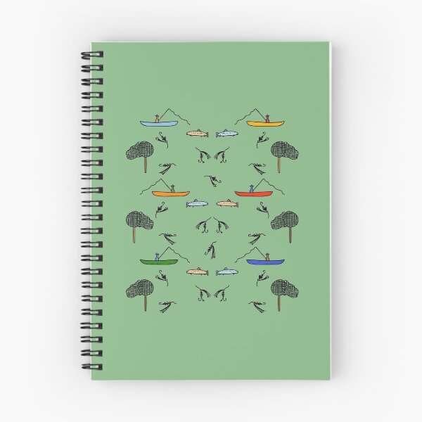 Item preview, Colorful Fly Fishing Pattern (green) designed and sold by Davey's Designs.