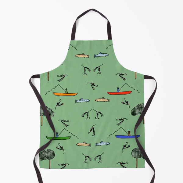 Item preview, Colorful Fly Fishing Pattern (green) designed and sold by Davey's Designs.