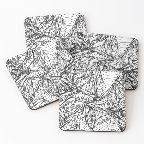 Item preview, weird black and white pattern designed and sold by infjayn : JJK, AOT and Genshin Impact.