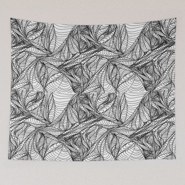 Item preview, weird black and white pattern designed and sold by infjayn : JJK, AOT and Genshin Impact.