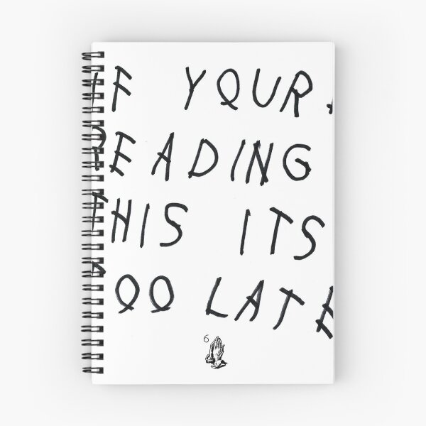 Item preview, "If You're Reading This It's Too Late" Drake Album Cover  designed and sold by ForTheGramZA.