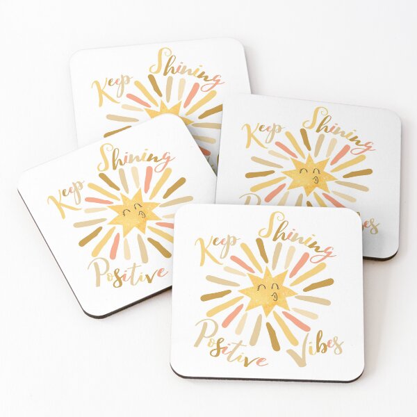 Item preview, Keep Shining Positive Vibes, Retro Sunshine designed and sold by zanybay.