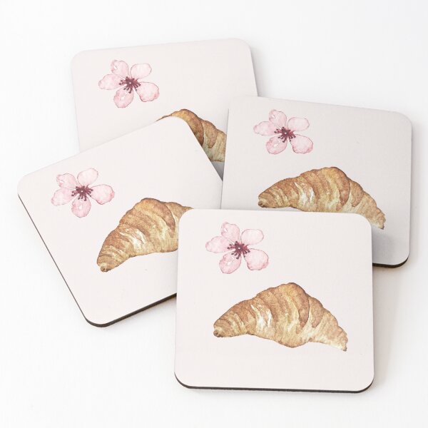 Item preview, Cherry Blossom Croissant designed and sold by mooonhannah.