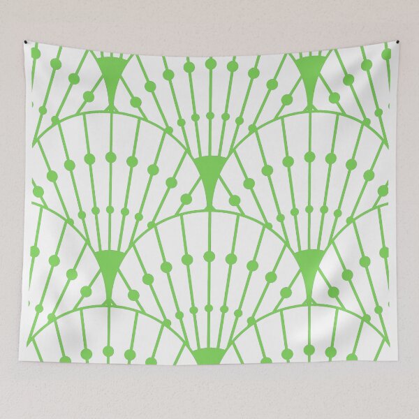 Item preview, Fan motif green designed and sold by KQ1985.