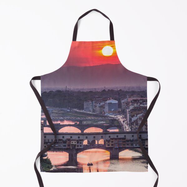 Item preview, Sunset view of bridge Ponte Vecchio. Florence, Italy designed and sold by TravelDrone.
