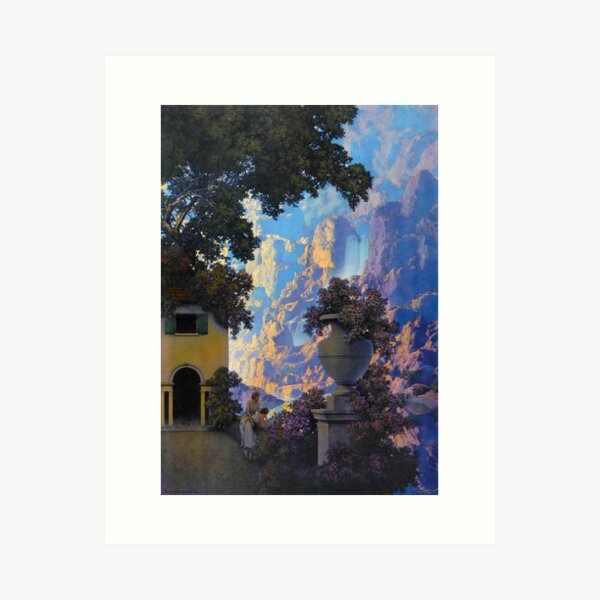 Aperçu de l'œuvre Maxfield Parrish. lever du soleil 1933 créée et vendue par likiska.