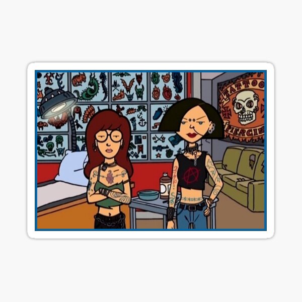 Jane Lane And Daria Daria Morgendorffer Sticker For Sale By Redblueyellowd Redbubble