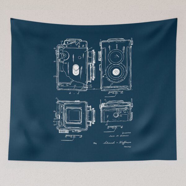 Item preview, Vintage TLR Patent blueprint design designed and sold by BRU Design.
