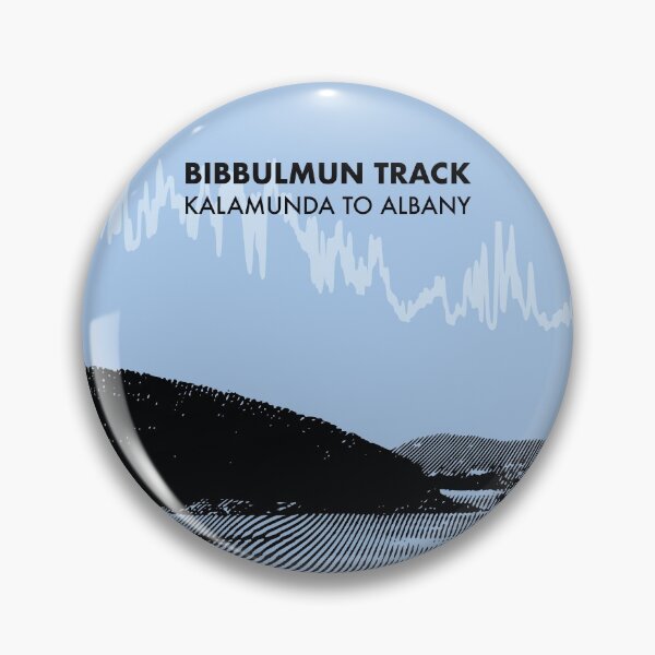 Artikelvorschau, Die Bibbulmun Track Elevation Art - Blau entworfen und verkauft von PilgrimageShop.
