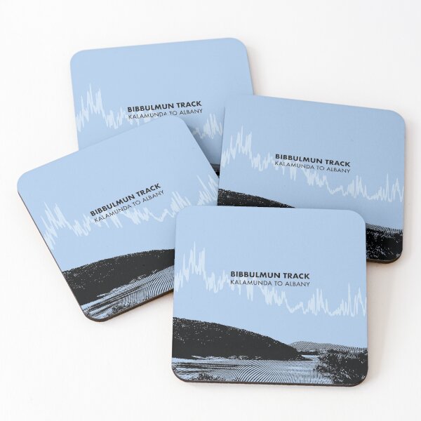 Item preview, The Bibbulmun Track Elevation Art - Blue designed and sold by PilgrimageShop.