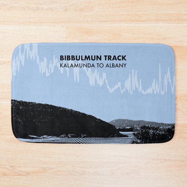 Item preview, The Bibbulmun Track Elevation Art - Blue designed and sold by PilgrimageShop.
