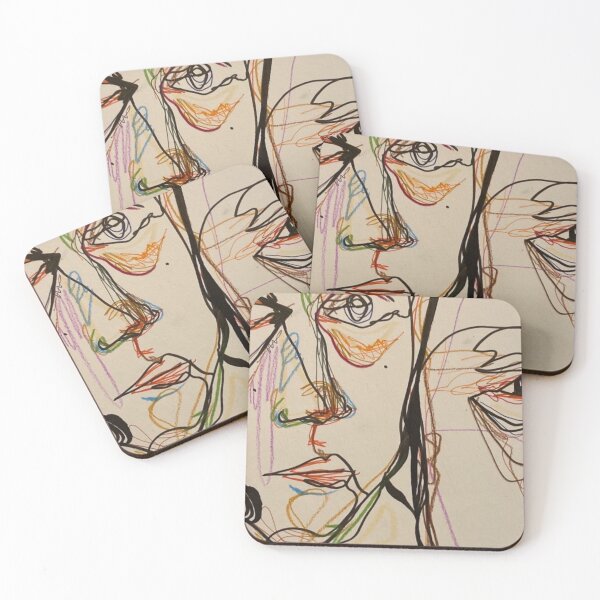 Item preview, Abstract face drawing designed and sold by Inaslind.