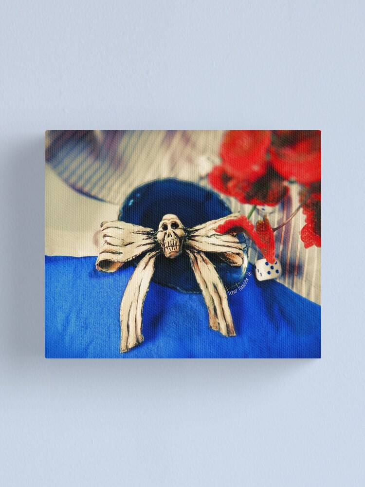 Alternate view of Hollow Yves Classic Dress Bow Canvas Print