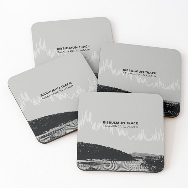Item preview, The Bibbulmun Track Elevation Art - Grey designed and sold by PilgrimageShop.