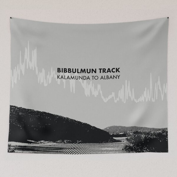 Item preview, The Bibbulmun Track Elevation Art - Grey designed and sold by PilgrimageShop.