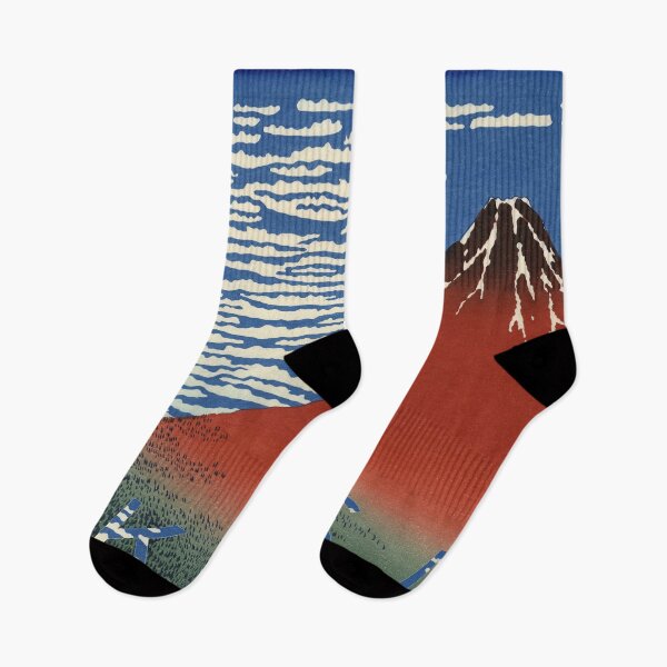Item preview, Red Fuji "Fine Wind, Clear Morning" by Hokusai Katsushika the Japanese ukiyo-e artist designed and sold by DAEWI PARK.