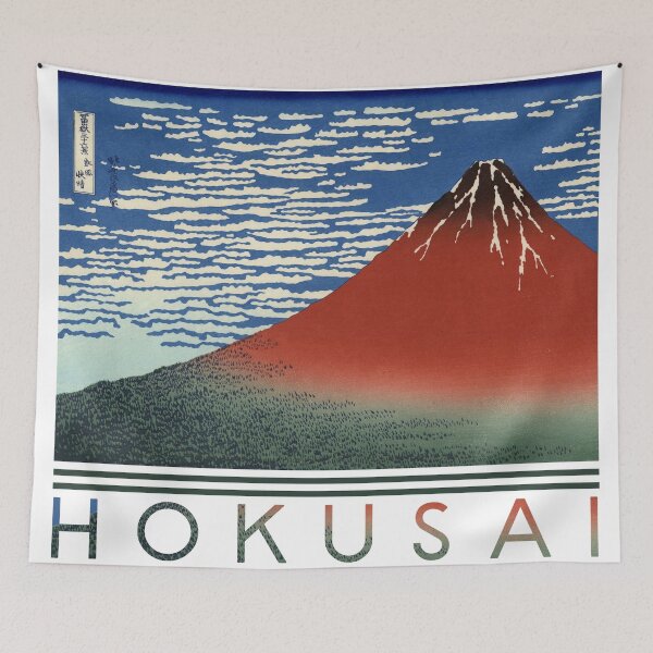 Item preview, Red Fuji "Fine Wind, Clear Morning" by Hokusai Katsushika the Japanese ukiyo-e artist designed and sold by DAEWI PARK.