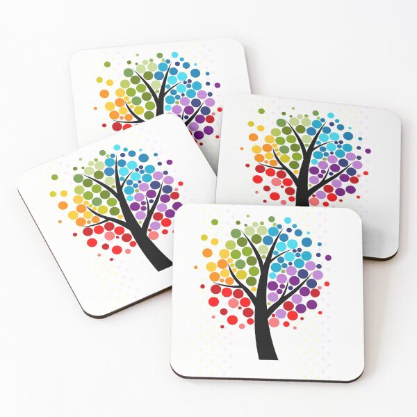 Item preview, Rainbow Dots Tree designed and sold by BlakefourDesign.