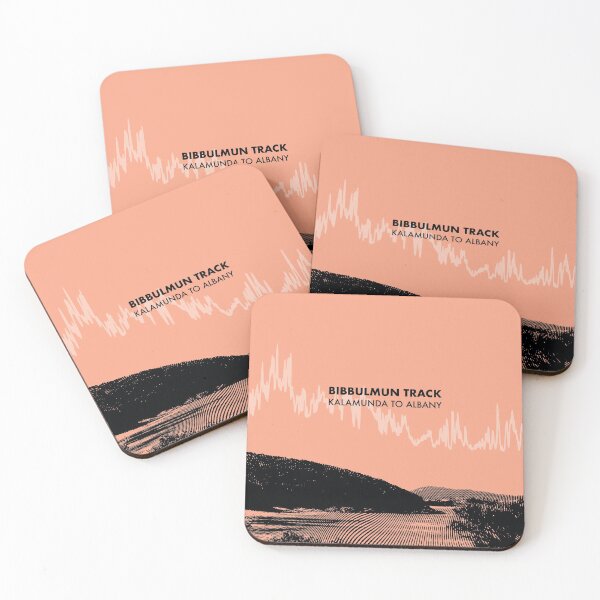 Item preview, The Bibbulmun Track Elevation Art - Peach designed and sold by PilgrimageShop.