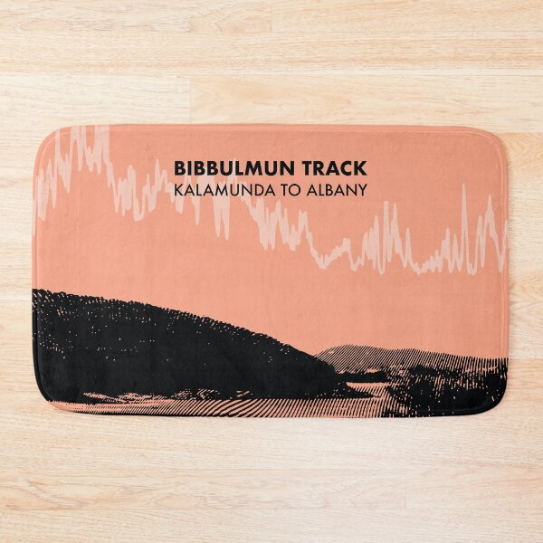 Item preview, The Bibbulmun Track Elevation Art - Peach designed and sold by PilgrimageShop.