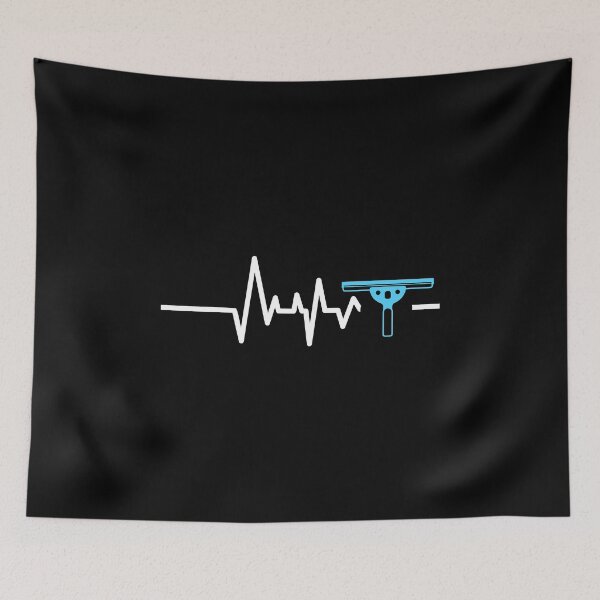 Item preview, Window Cleaner Heartbeat Funny Cleaning Gifts product designed and sold by allarddavid.