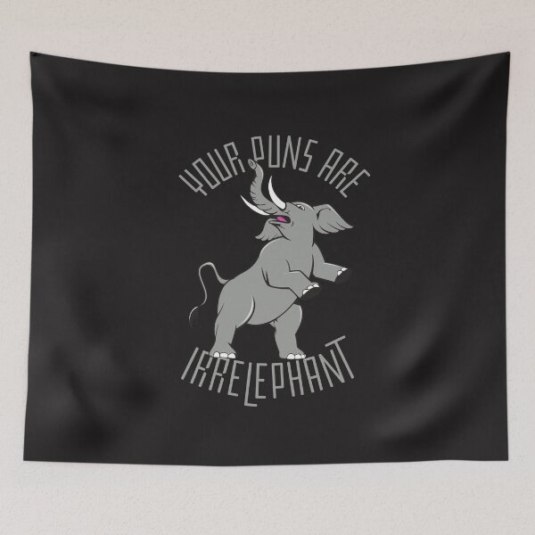 Item preview, Funny Elephant - Irrelephant Puns designed and sold by laiwole.