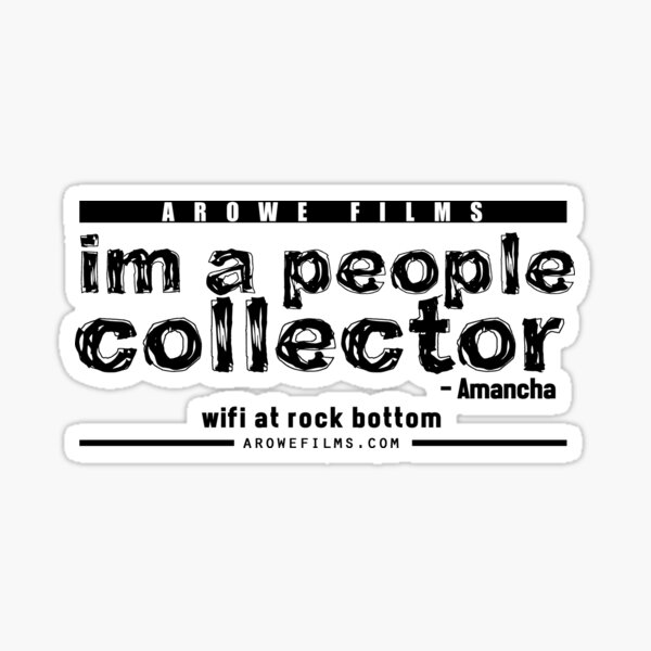People Collector - Black (WFARB) Sticker