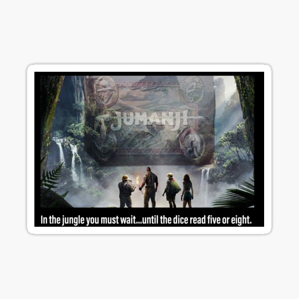 Adventure's Beware Jumanji Wall Vinyl Decal w/ Game Board Animals 