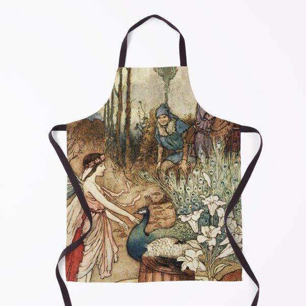 Item preview, peacock and the Fairy vintage illustration art - Warwick Goble designed and sold by Vintage Designs +.