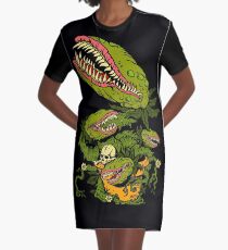 Venus Fly Trap Graphic T-Shirt Dress
