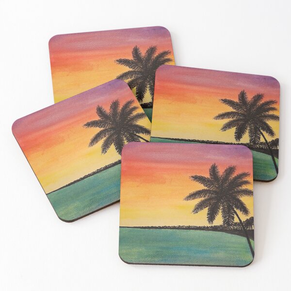 Item preview, Sunset Palm Beach Landscape designed and sold by JeysArtDesign.