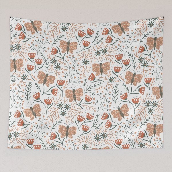 Item preview, spring flowers and butterflies designed and sold by Elfarida.