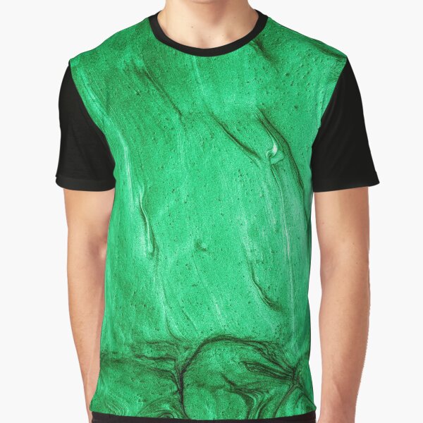 glamour 006 flüssige grüne Farben Grafik T-Shirt