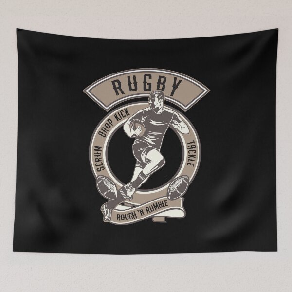 Item preview, Rugby - Scrum, Drop Kick, Tackle - Rough 'N Rumble designed and sold by Rhu Creations.