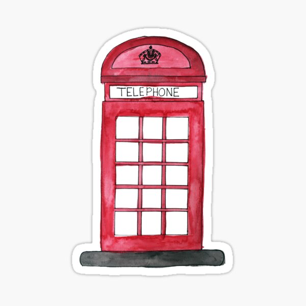 Telephone Booth Sticker