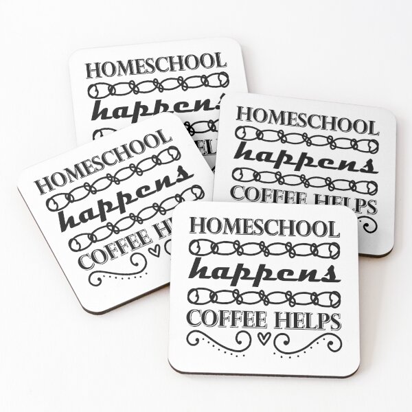 Item preview, Homeschool happens coffee helps designed and sold by bernd49.