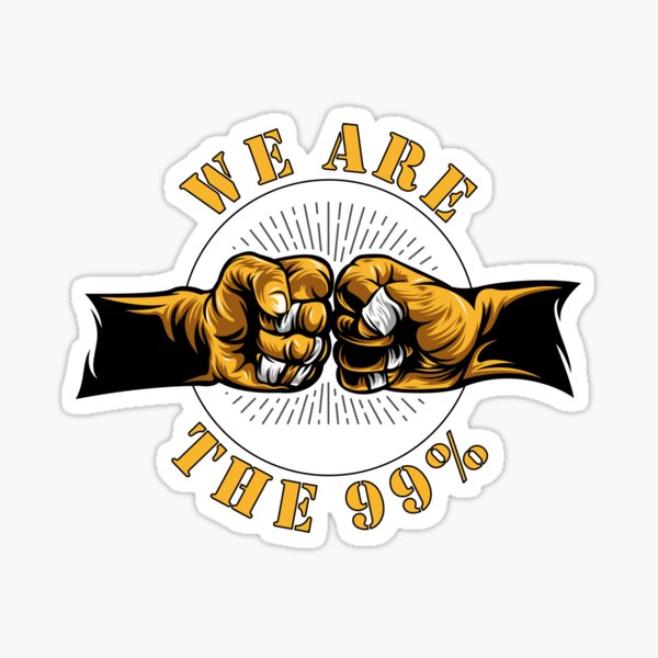 We Are The 99% Sticker