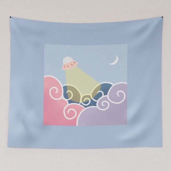 Item preview, ~ UFO over soft clouds  designed and sold by sahereative-03.