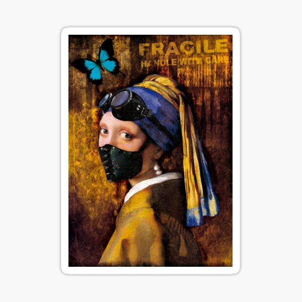 絵画 Girl Vermeer 'Girl with a Pearl Earring' Pixel Scan | Hypebeast