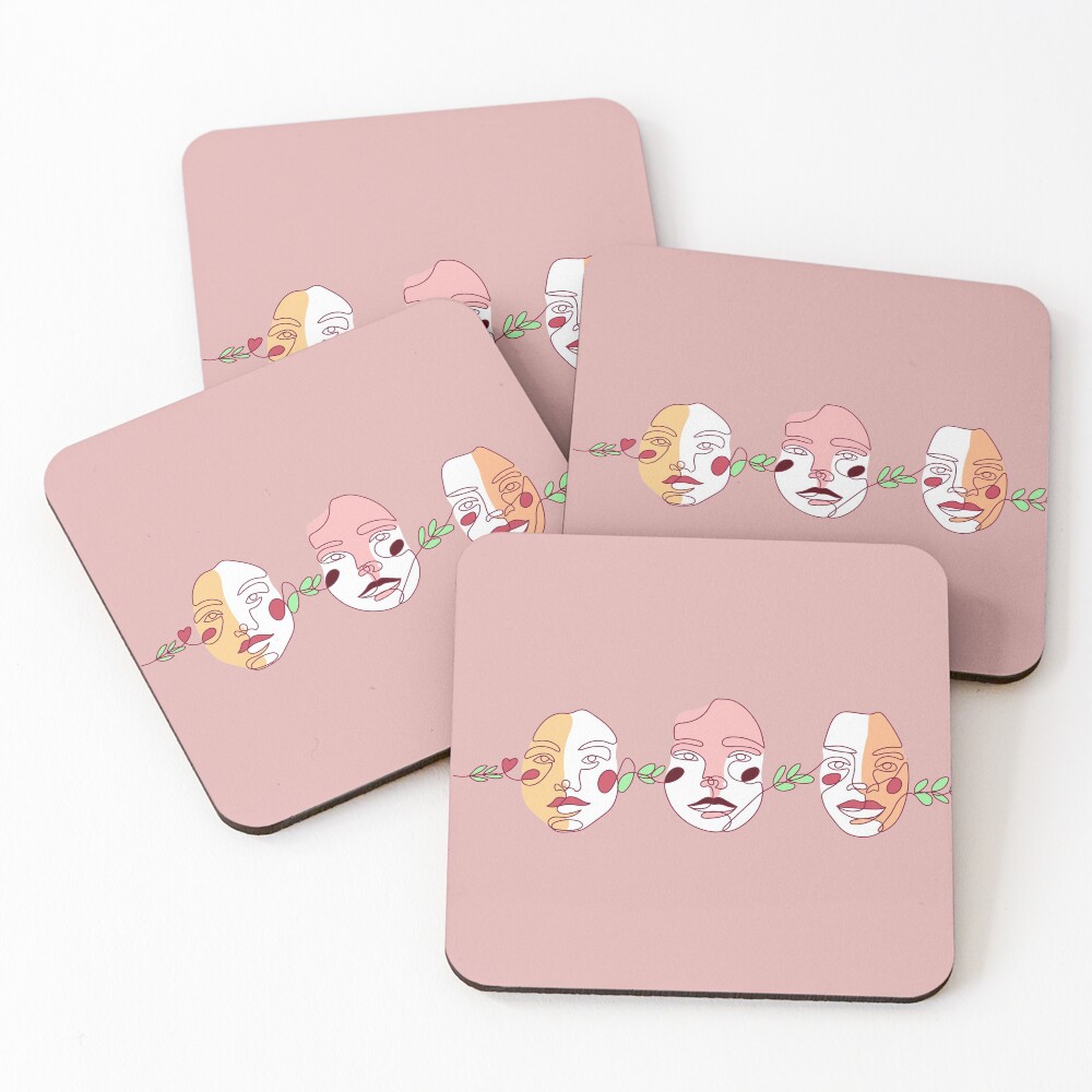 Item preview, Coasters (Set of 4) designed and sold by Lineastic.