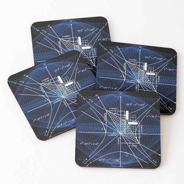 Item preview, Mathematical Formulas Blue on Black designed and sold by Ayadsan.