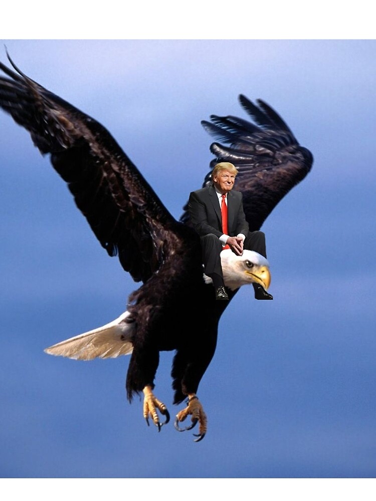 "Trump Riding Eagle" Sleeveless Top by Derp234 | Redbubble