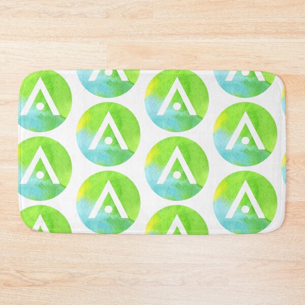 Item preview, Green and Blue Watercolor Aveda Logo designed and sold by Dalaura.