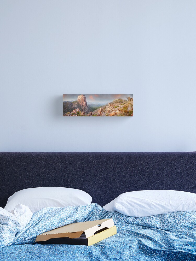 Thumbnail 1 of 3, Canvas Print, Crator Bluff, Warrumbungles National Park, New South Wales, Australia designed and sold by Michael Boniwell.