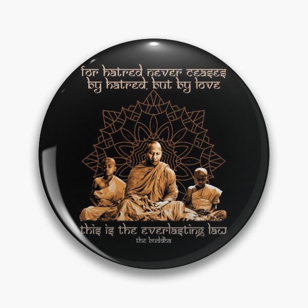 Item preview, For Hatred Never Ceases by Hatred But By Love, Buddhist Proverb, Mandala, Buddhist Gift designed and sold by Proverbial Wisdom Design.
