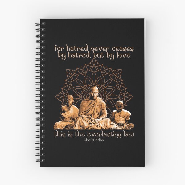Item preview, For Hatred Never Ceases by Hatred But By Love, Buddhist Proverb, Mandala, Buddhist Gift designed and sold by Proverbial Wisdom Design.
