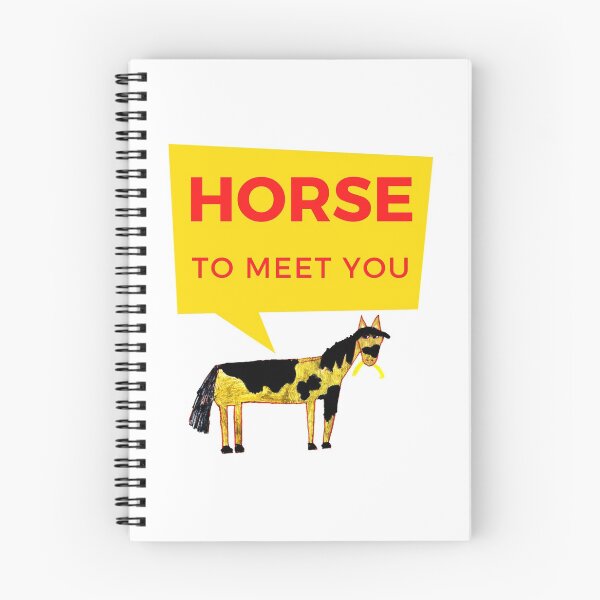 Item preview, Horse to meet you horse funny love cartoon art yellow designed and sold by BHHELKA.