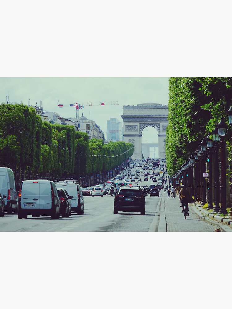 Arc de Triomphe, Avenue Champs-Elysees, Paris Greeting Card by