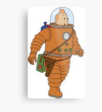 Belgium in Space Metal Print