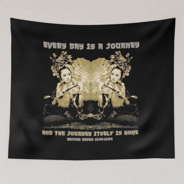 Item preview, Every Day is A Journey, Matsuo Basho, Traditional Japanese Proverb, Wisdom of Japan, Japan Gift designed and sold by Proverbial Wisdom Design.